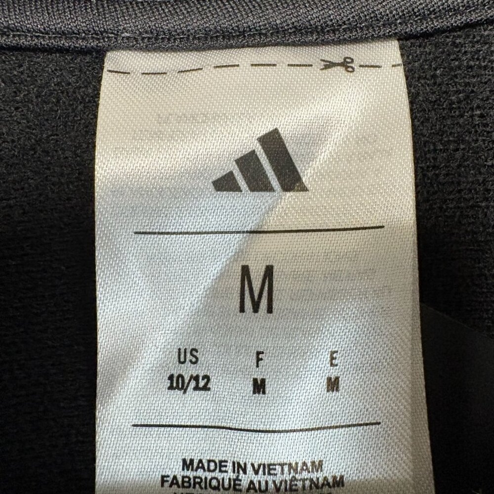 Adidas Youth Tricot Jacket Black Size M 10/12 Full Zip Activewear K1170 - Picture 5 of 9